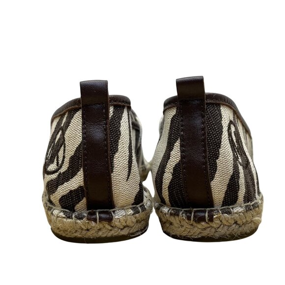 Michael Kors Women’s Tiger  Animal Print Canvas Slip-On Espadrilles Size 10M - Picture 5 of 8